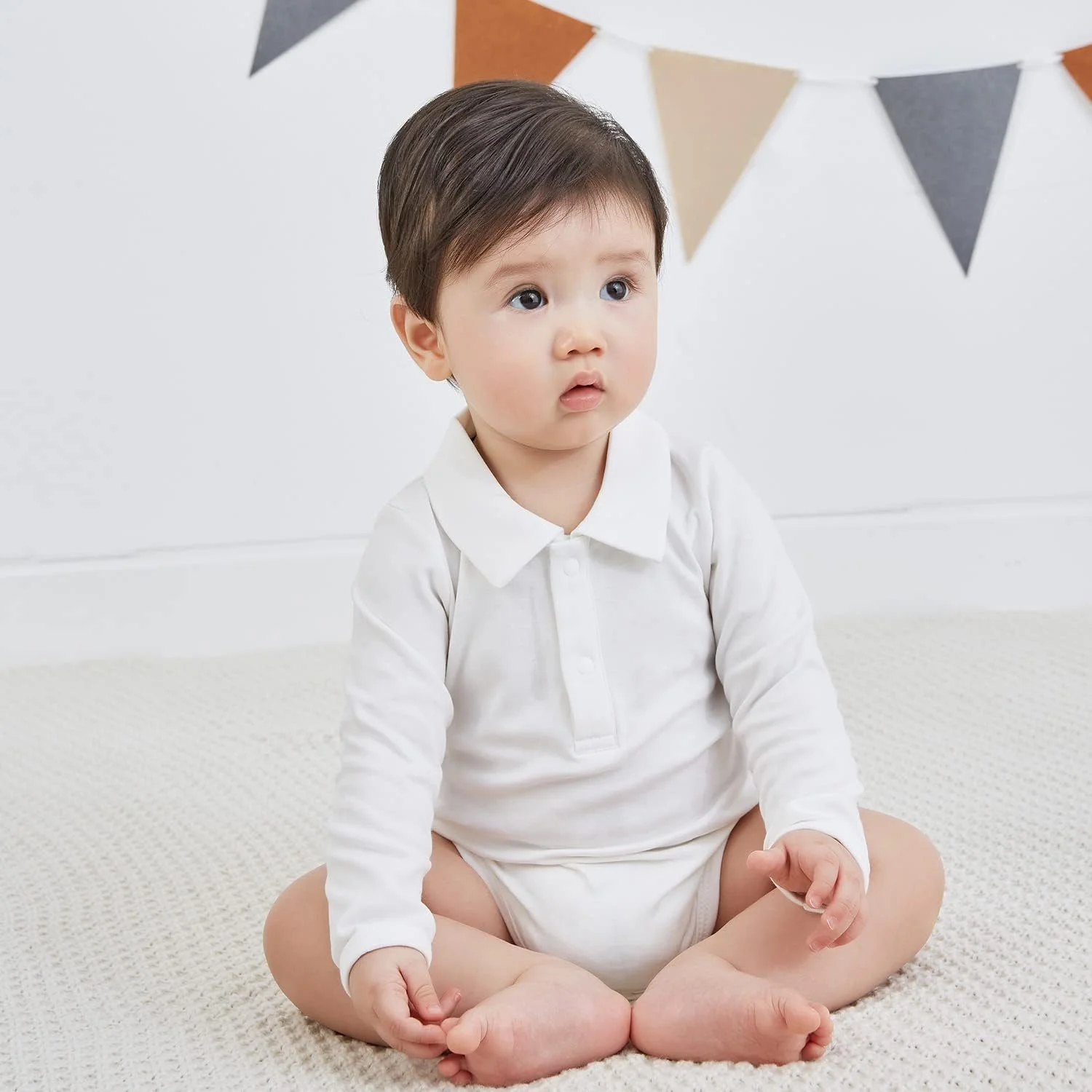 لباس سرهمی نوزادی Pureborn، بسته 2 عددی، پنبه نرم و یکسره، مناسب نوزادان پسر و دختر 0-24 ماهه