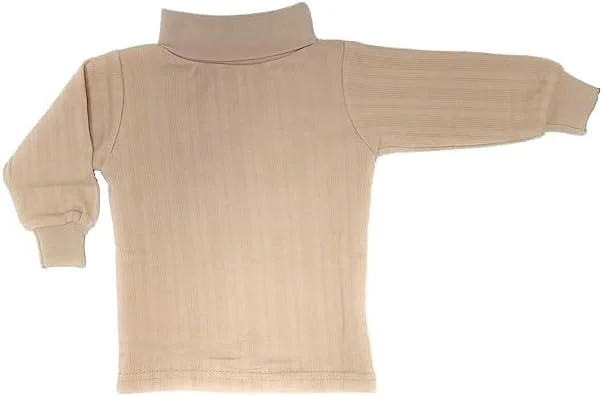 تاپ یقه اسکی آستین بلند بچه گانه تانگی کیدز، کرم، 5-6 سال