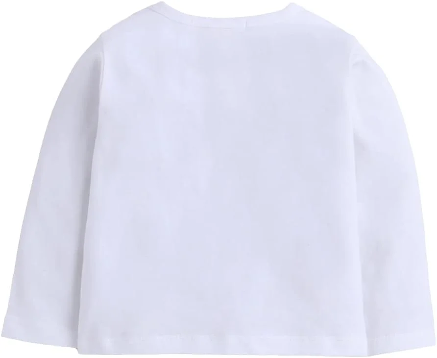 ست تی‌شرت آستین بلند و شلوار نخی و پلی‌استر پسرانه هاپ اسکاچ با طرح چاپی متن، رنگ سفید، سفید، 12 ماهه تا 18 ماهه