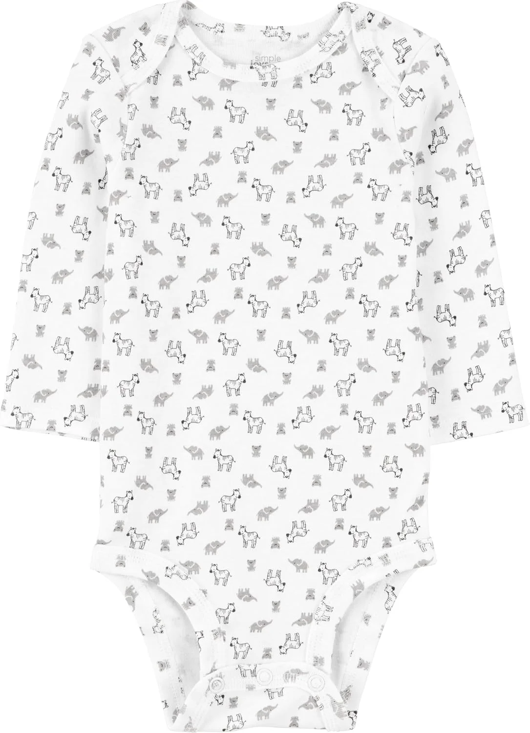 بادی آستین بلند نوزادی 5 عددی طرح راه راه و ستاره