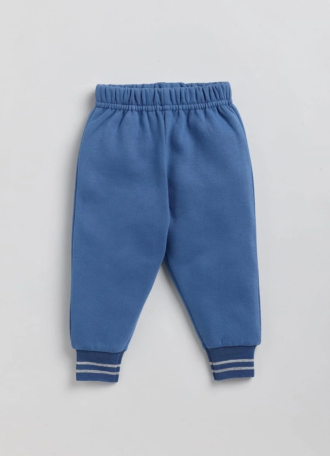 ست لباس پسرانه کودک واندرچایلد - بلوز آستین بلند پشمی نرم و شلوار با طرح شیر دوست داشتنی - لباس راحت برای نوزاد پسر | آبی