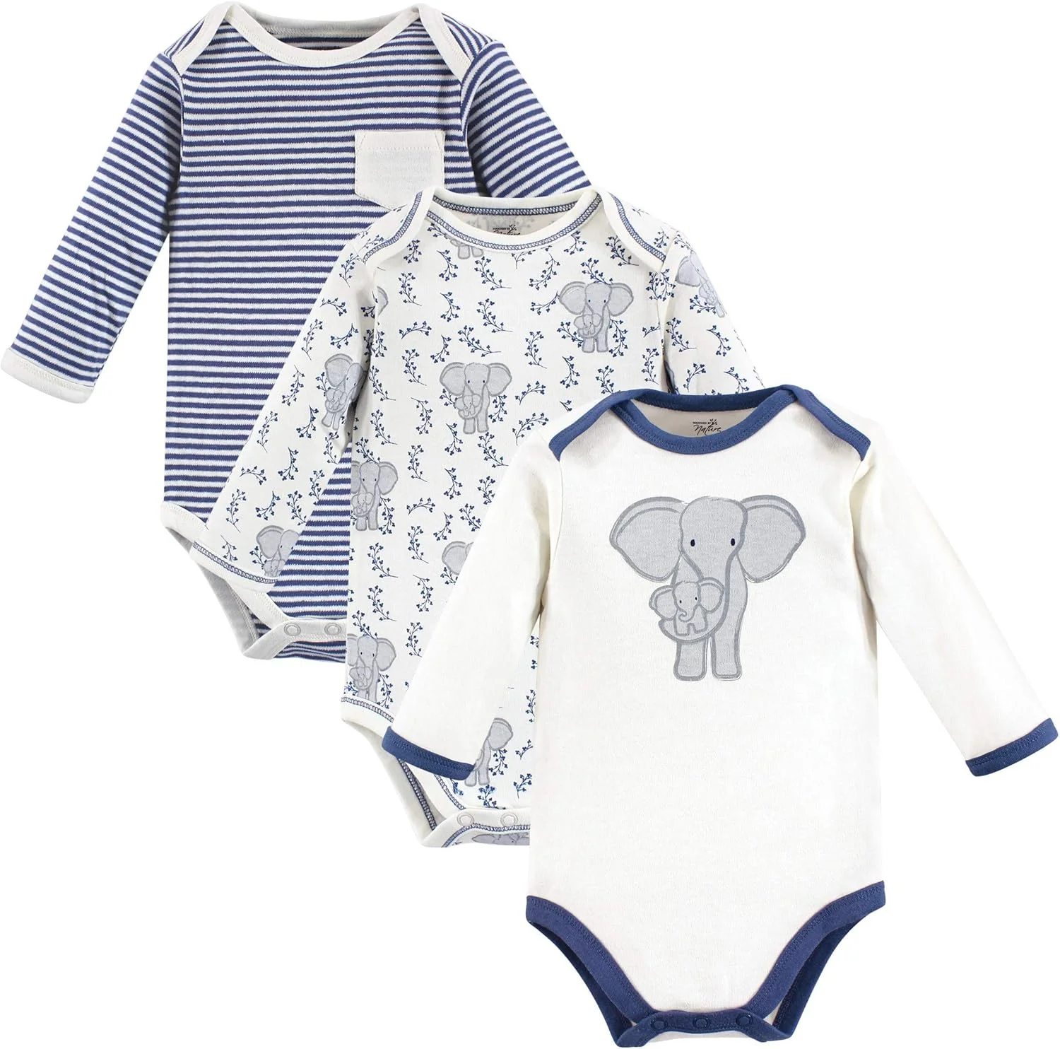 لباس زیر دکمه دار آستین بلند پنبه ارگانیک کودک تاچد بای نیچر