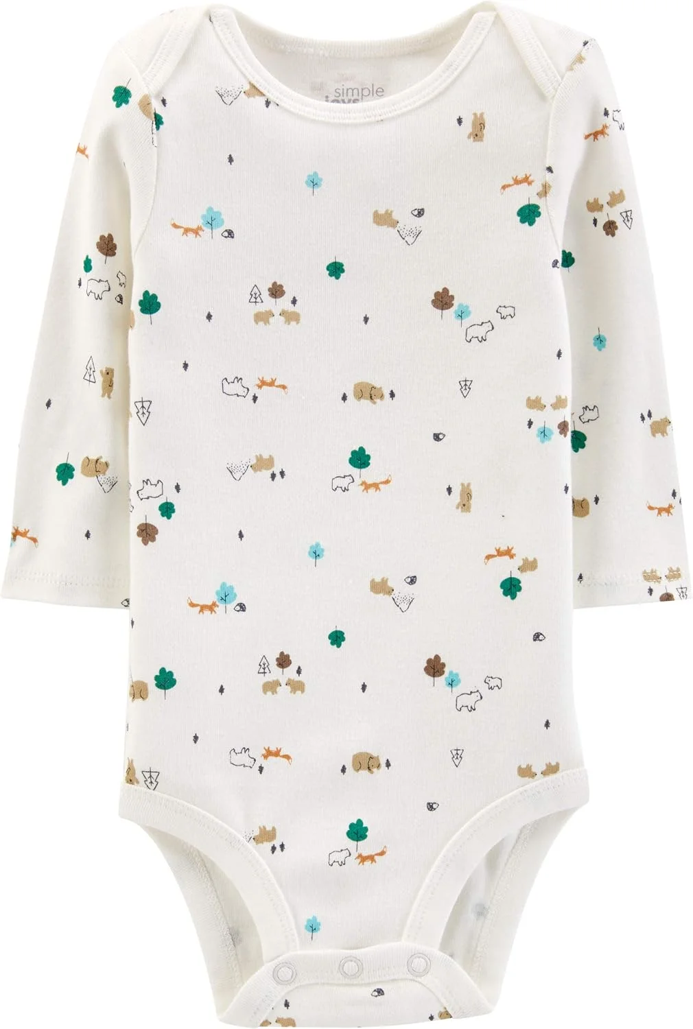 لباس زیر دکمه دار آستین بلند نوزادی کارترز - طرح های متنوع