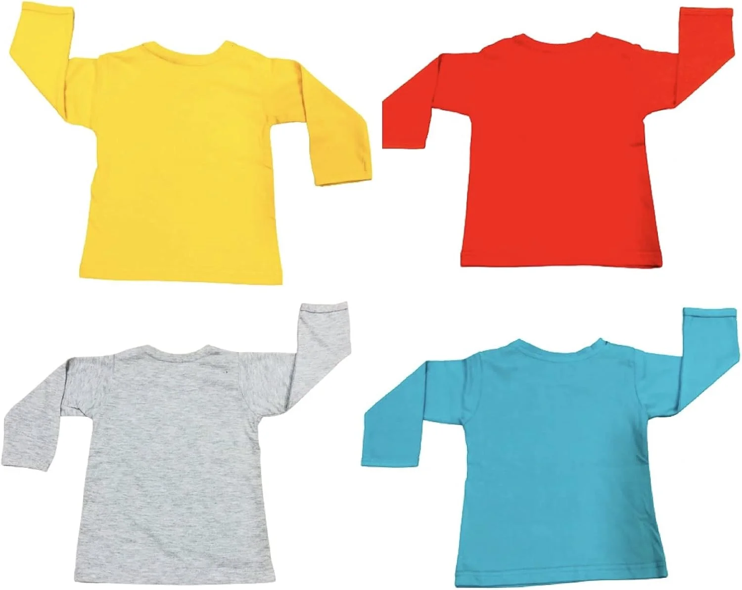 تی‌شرت آستین بلند نوزادی Infantbond (بسته 4 عددی) (18-24 ماه)