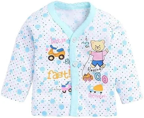 ست لباس نوزادی شامل جلیقه، تیشرت و شلوار راحتی، 100% پنبه، آستین بلند، مناسب نوزادان و کودکان