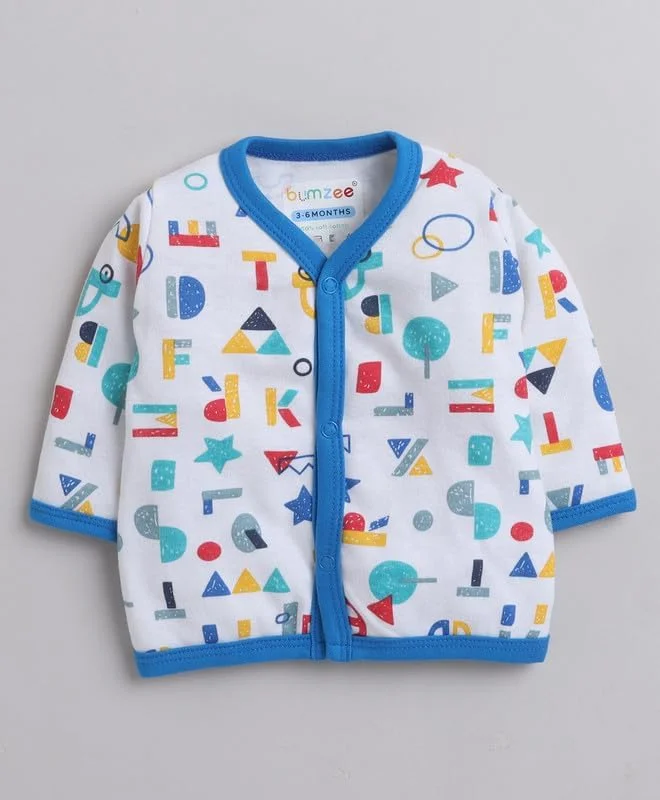 بسته ۳ عددی جابلا آستین بلند پسرانه بومزی، آبی و سفید (Peb8795)