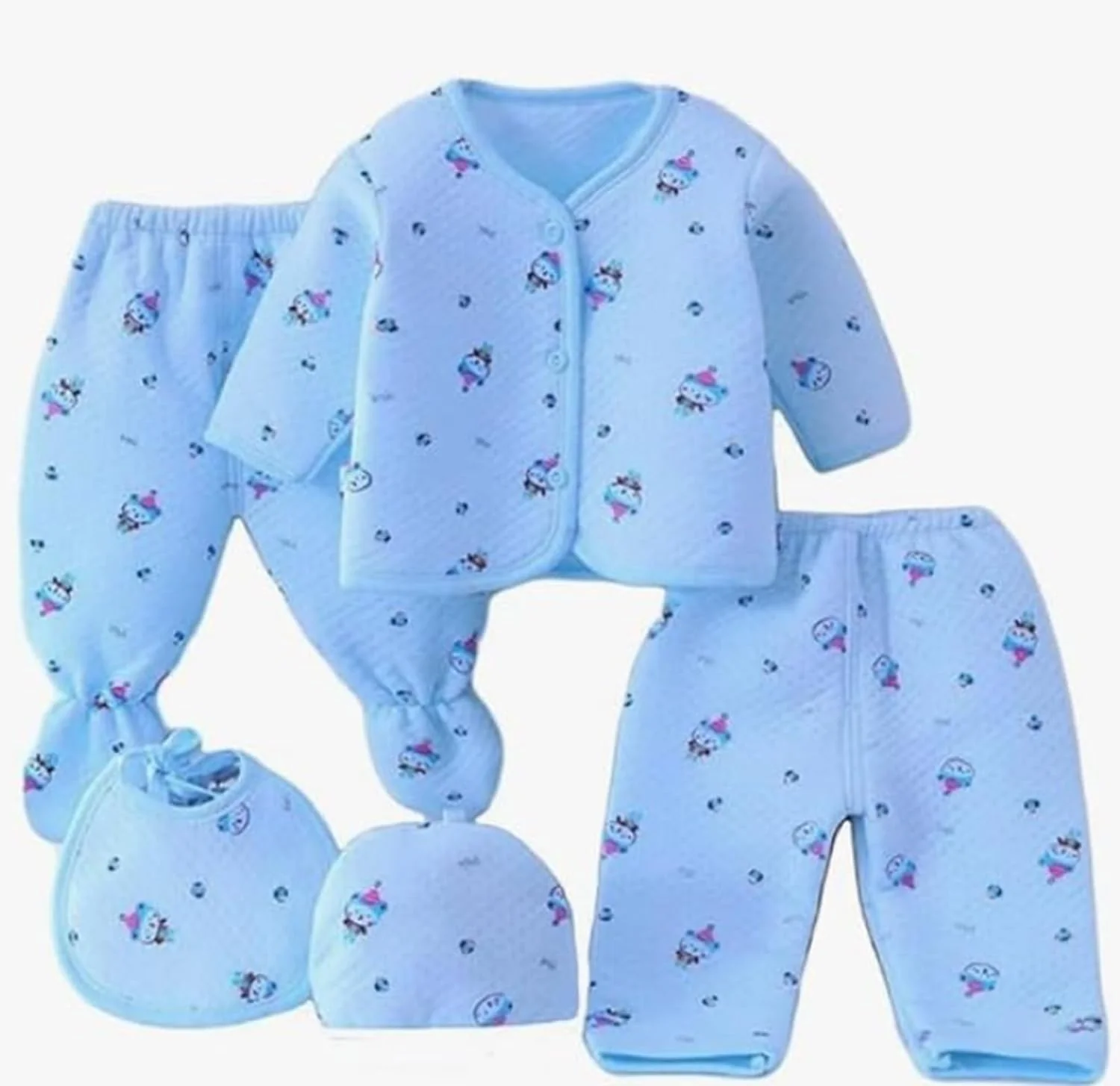 لباس نیمه زمستانی نوزادی، ست گرم، بسته 5 تکه شامل 1-پیژامه 1-جوراب شلواری 1-زیرپوش 1-آبدماغی 1-کلاه 0-3 ماهگی، هدیه نوزادی لباس نیمه زمستانی نوزادی، ست گرم، بسته 5 تکه شامل 1-پیژامه 1-جوراب شلواری 1-زیرپوش 1-آبدماغی 1-کلاه 0-3 ماهگی، هدیه نوزادی