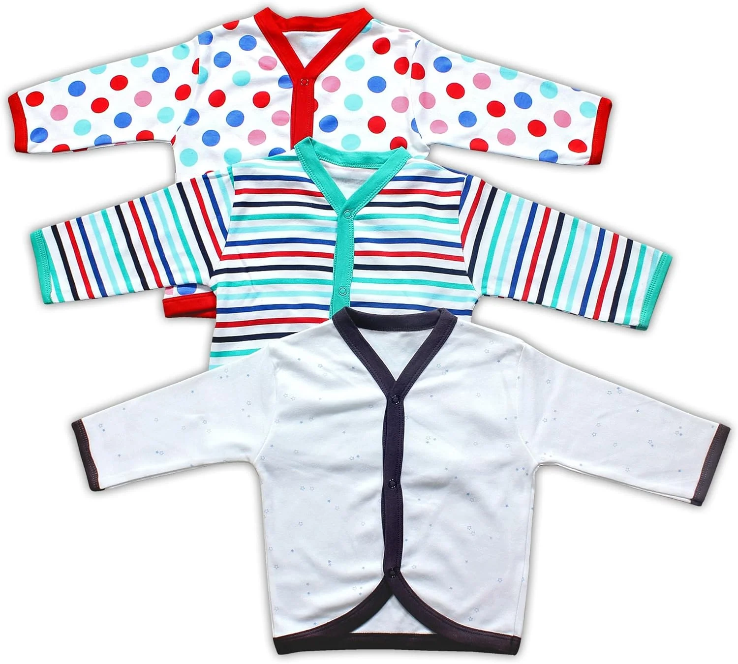 ست ۳ تکه زیرپوش آستین بلند نوزادی