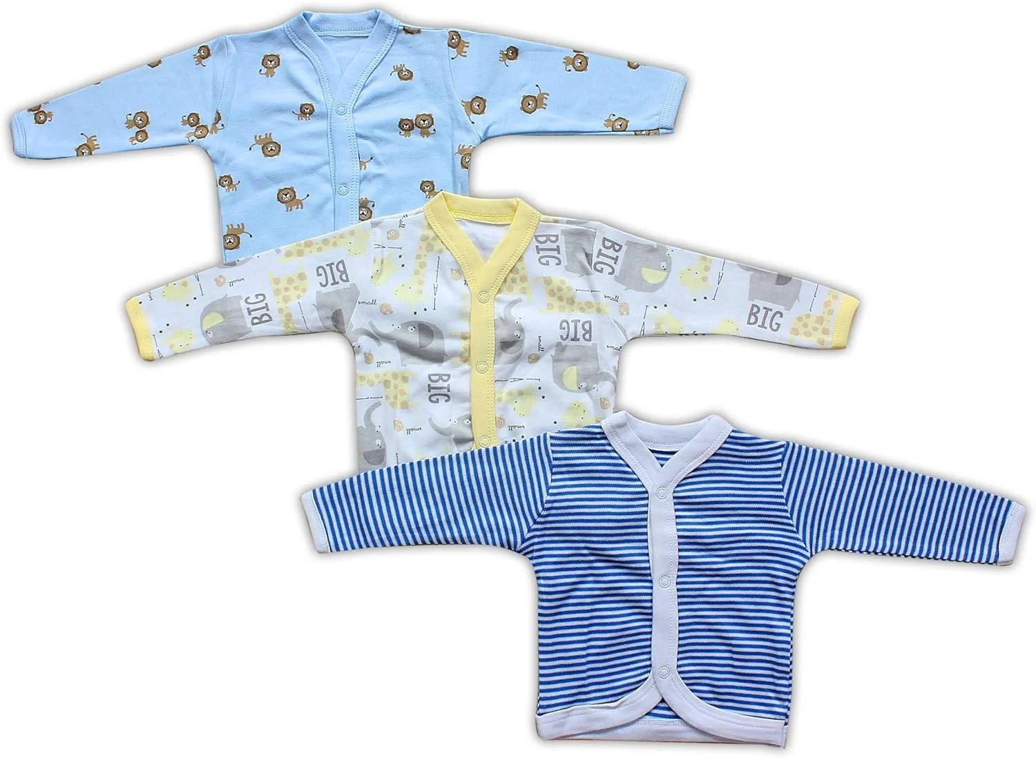 ست ۳ تکه زیرپوش آستین بلند نوزادی