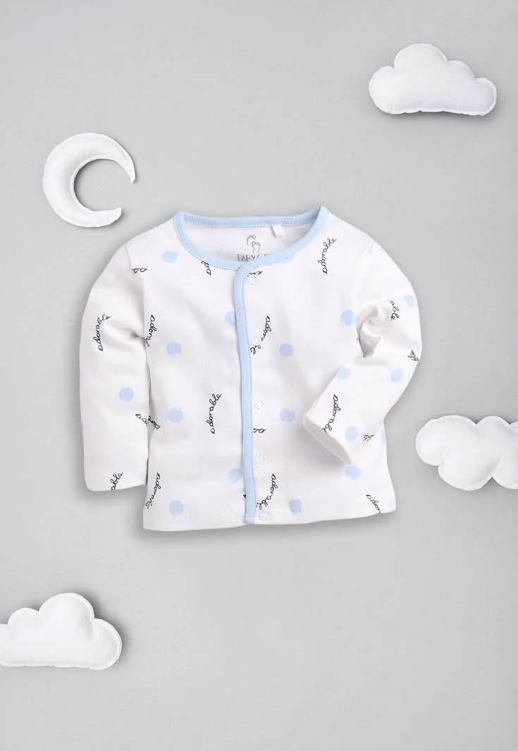 بی بی گو، ست ۳ تایی آستین بلند یقه گرد دکمه دار برای نوزاد پسر