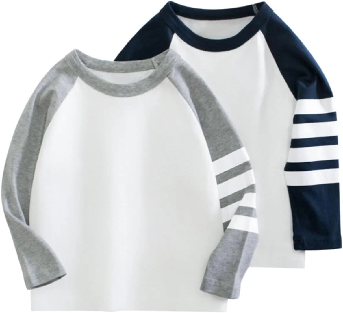 تی‌شرت آستین بلند نخی پسرانه مناسب کودکان ۱ تا ۸ سال