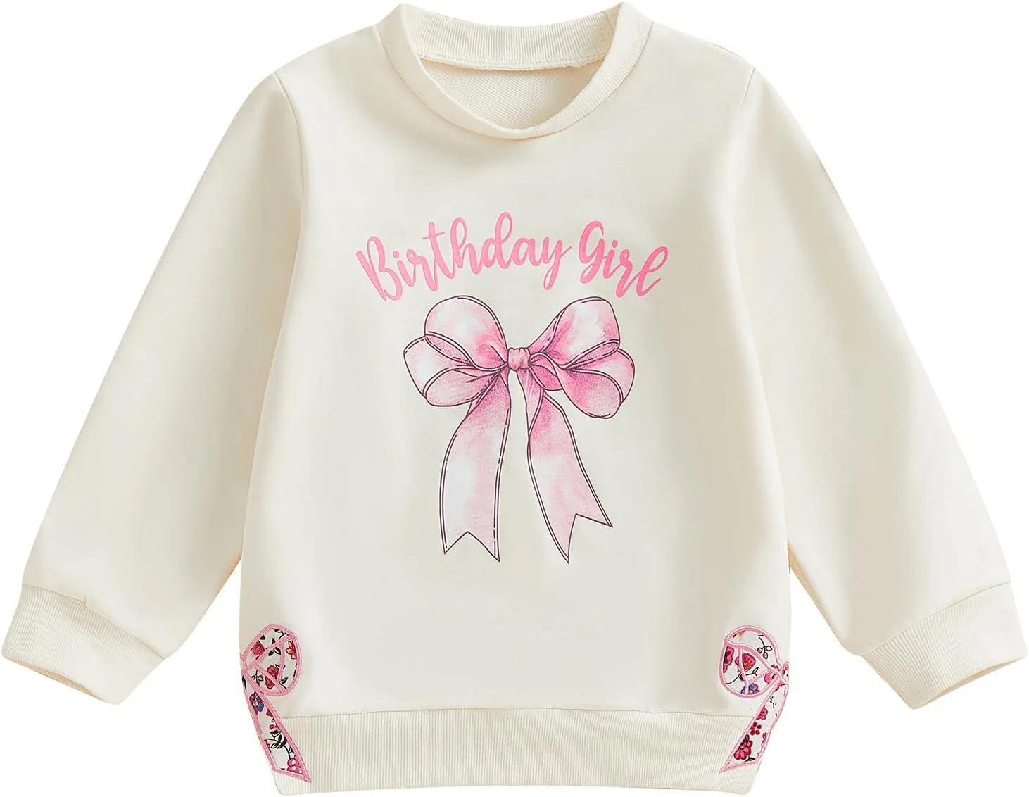 بلوز دخترانه بچه گانه Geagodelia، لباس آستین بلند یقه گرد با طرح پاپیون و حروف، بلوز گشاد، مناسب برای دختران کوچک