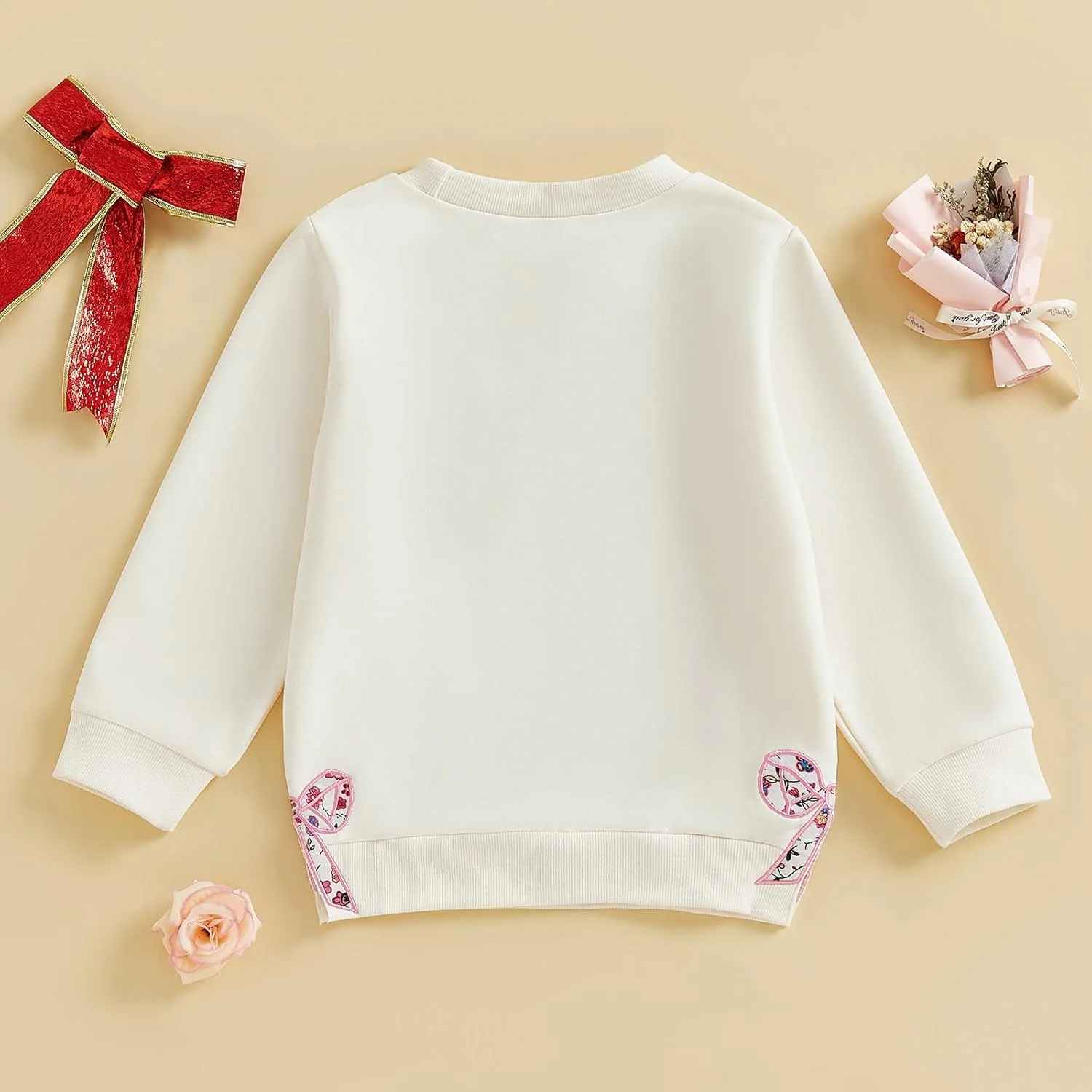 بلوز دخترانه بچه گانه Geagodelia، لباس آستین بلند یقه گرد با طرح پاپیون و حروف، بلوز گشاد، مناسب برای دختران کوچک