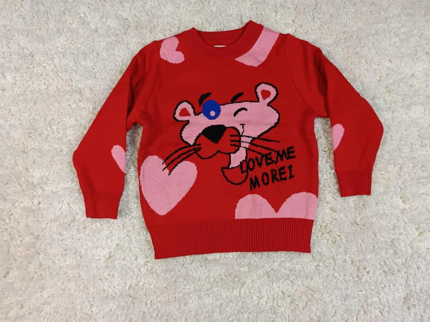 تی‌شرت و سویشرت آستین بلند یقه گرد زمستانی بچگانه با طرح قلب مناسب نوزاد، کودک نوپا، پسر و دختر بچه