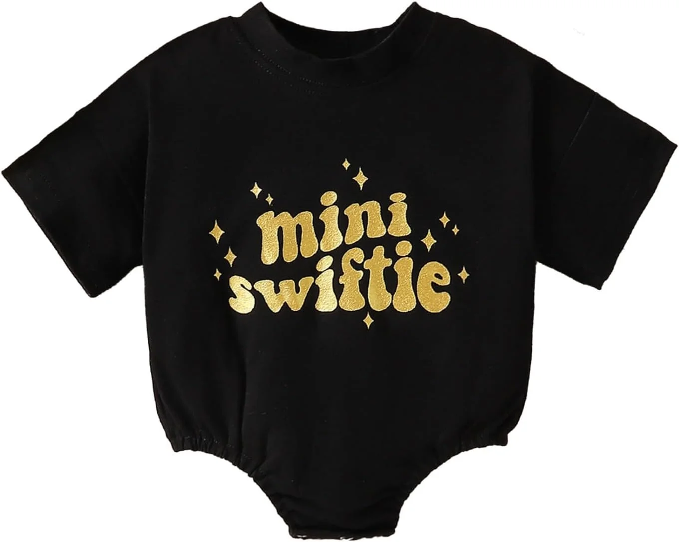 رامپر نوزادی دخترانه پسرانه یقه گرد، بلوز پنبه ای سایز بزرگ، تیشرت، بادی، لباس تابستانی نوزاد