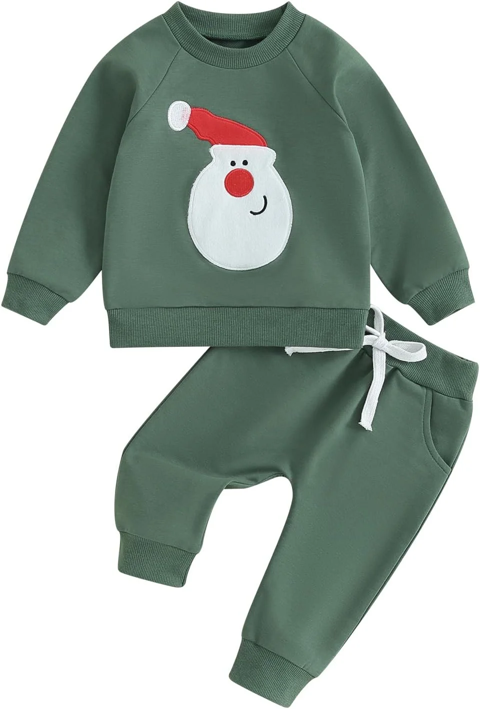 ست لباس کریسمس پسرانه Carolilly، شامل بلوز آستین بلند و شلوار