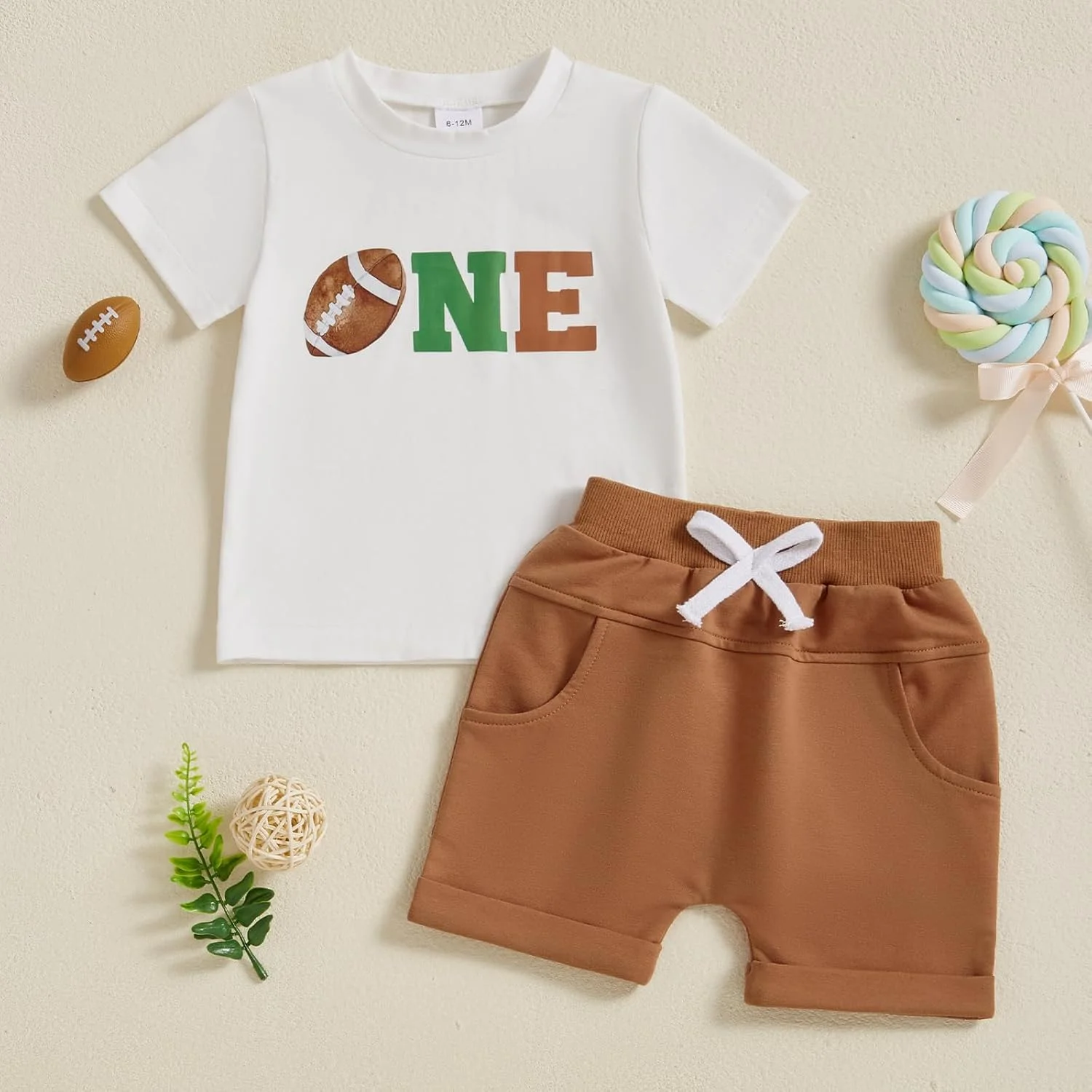 ست لباس تولد پسرانه Geagodelia، تیشرت آستین کوتاه طرح سیاره و شلوارک کمر کشی، مناسب فصل تابستان، 2 تکه ست لباس تولد پسرانه Geagodelia، تیشرت آستین کوتاه طرح سیاره و شلوارک کمر کشی، مناسب فصل تابستان، 2 تکه