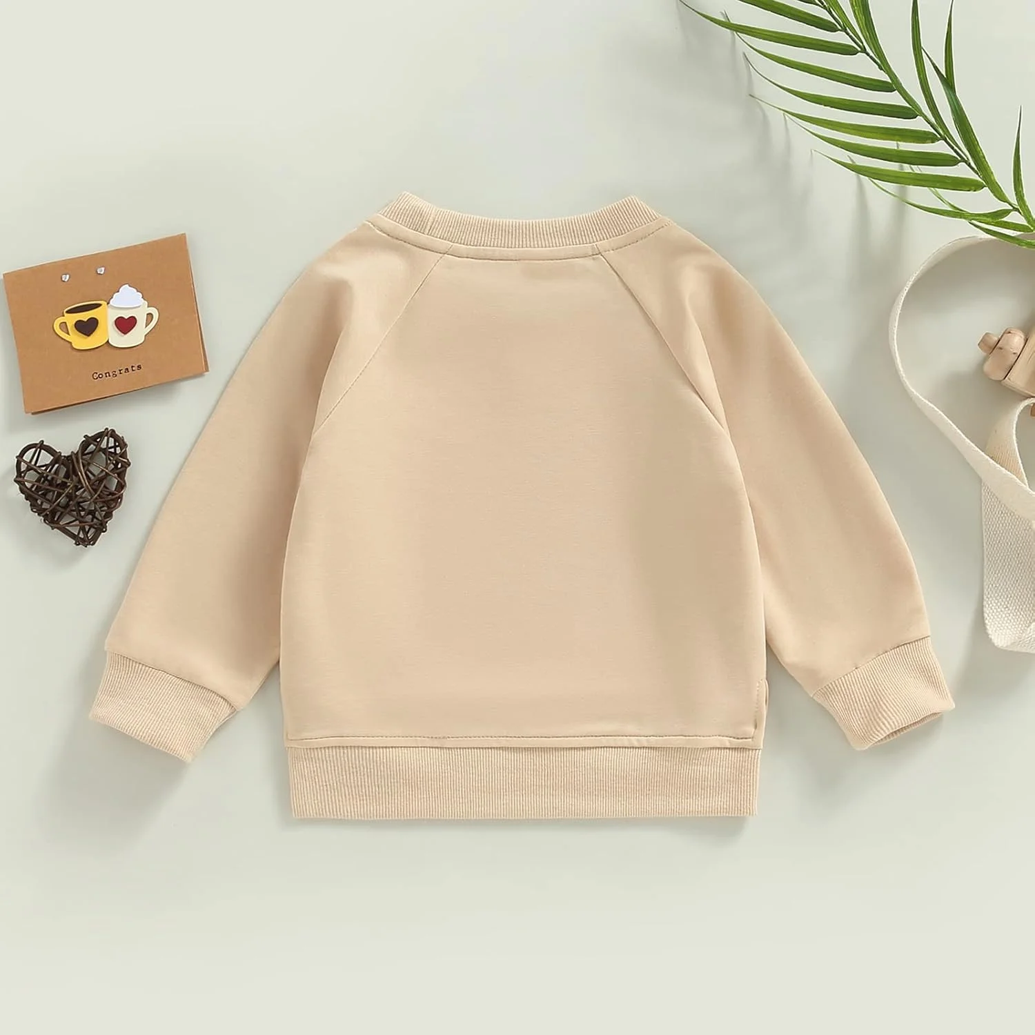 بلوز آستین بلند پنبه ای ساده یقه گرد مناسب بهار و پاییز برای نوزادان دختر و پسر