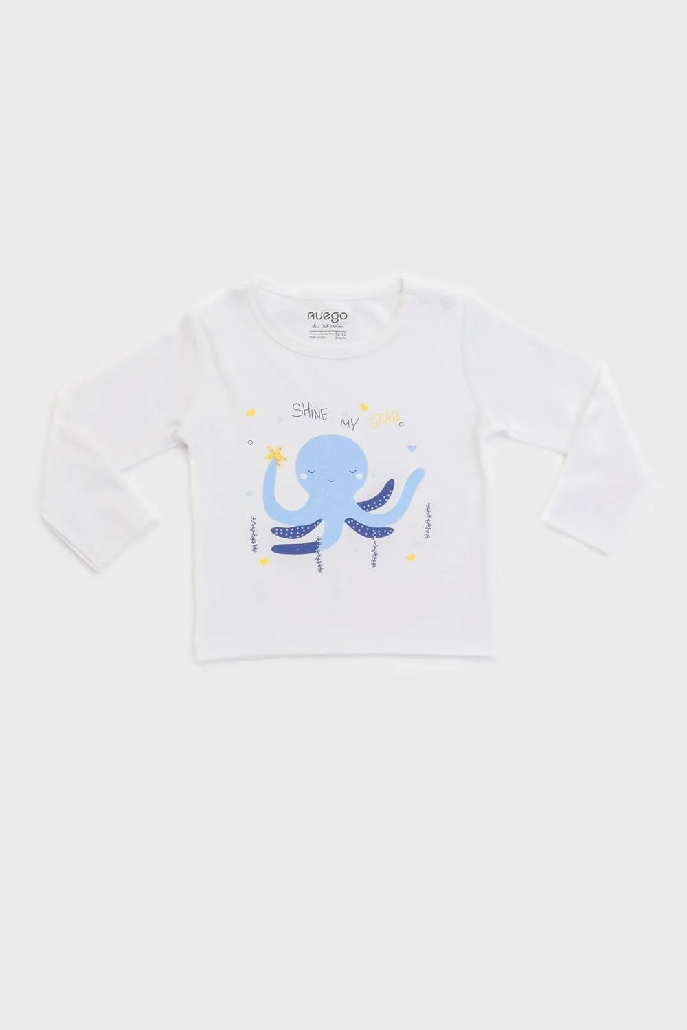 ست لباس پسرانه نوزادی طرح حیوانات نئوگو، تیشرت آستین بلند یقه گرد و شلوارک، مناسب نوزادان 0 تا 24 ماه (سفید، آبی) ست لباس پسرانه نوزادی طرح حیوانات نئوگو، تیشرت آستین بلند یقه گرد و شلوارک، مناسب نوزادان 0 تا 24 ماه (سفید، آبی)