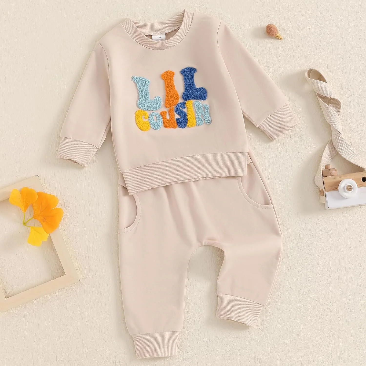 ست لباس تابستانی پسرانه با طرح "برادر بزرگتر/برادر کوچکتر"، تیشرت گلدوزی شده به همراه شلوارک جیب دار، لباس سرهمی پسرانه ست لباس تابستانی پسرانه با طرح "برادر بزرگتر/برادر کوچکتر"، تیشرت گلدوزی شده به همراه شلوارک جیب دار، لباس سرهمی پسرانه