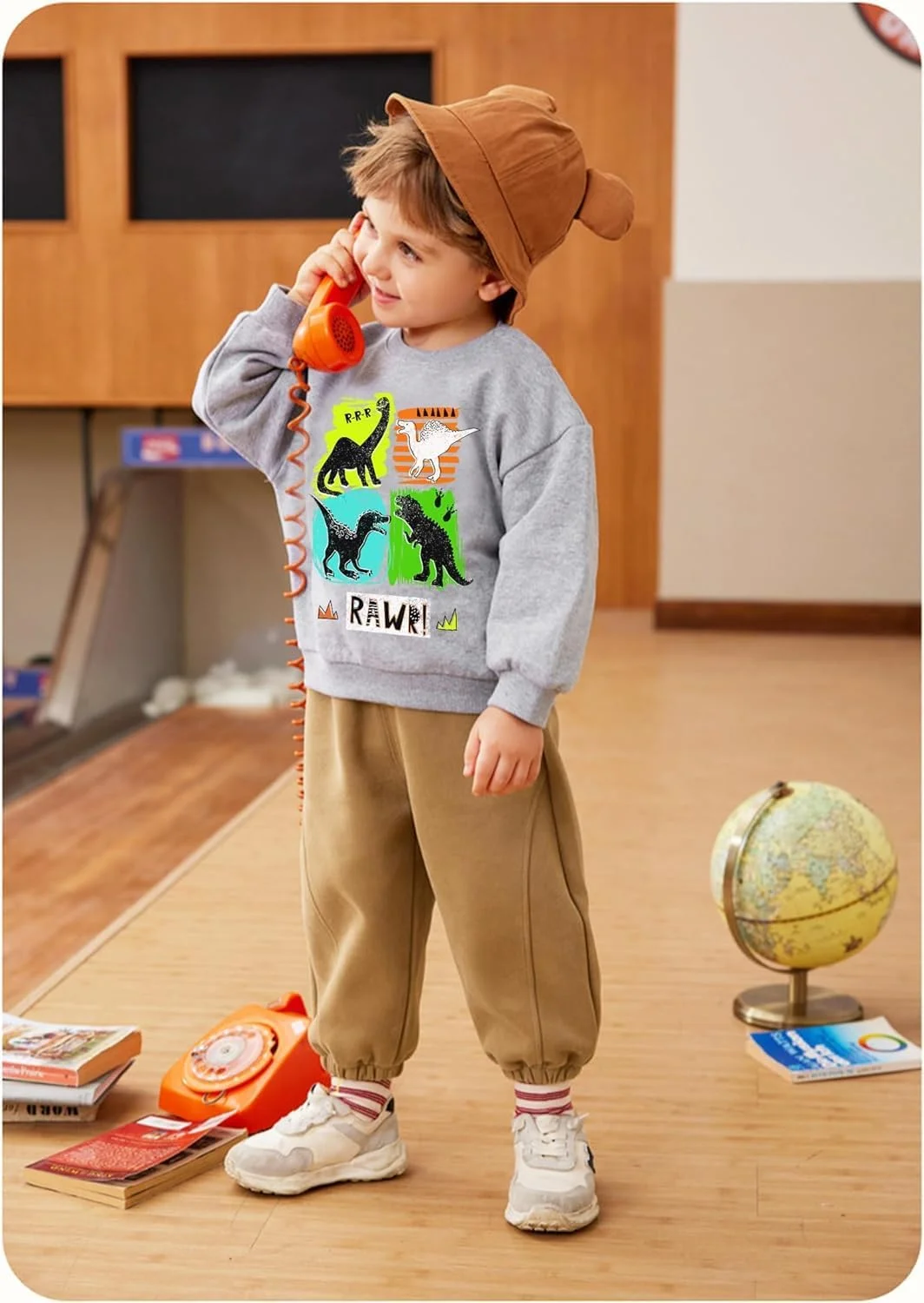 تی شرت دایناسور پسرانه، بلوز و سویشرت بچه گانه طرح رکس دینو