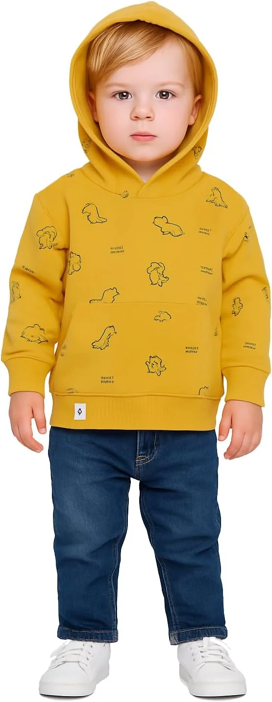 تی‌شرت هودی آستین بلند با طرح دایناسور ترکس، مناسب نوزاد، کودک نوپا، پسر و دختر بچه