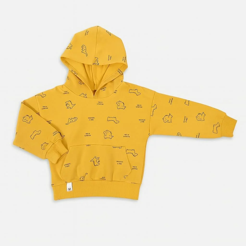 تی‌شرت هودی آستین بلند با طرح دایناسور ترکس، مناسب نوزاد، کودک نوپا، پسر و دختر بچه