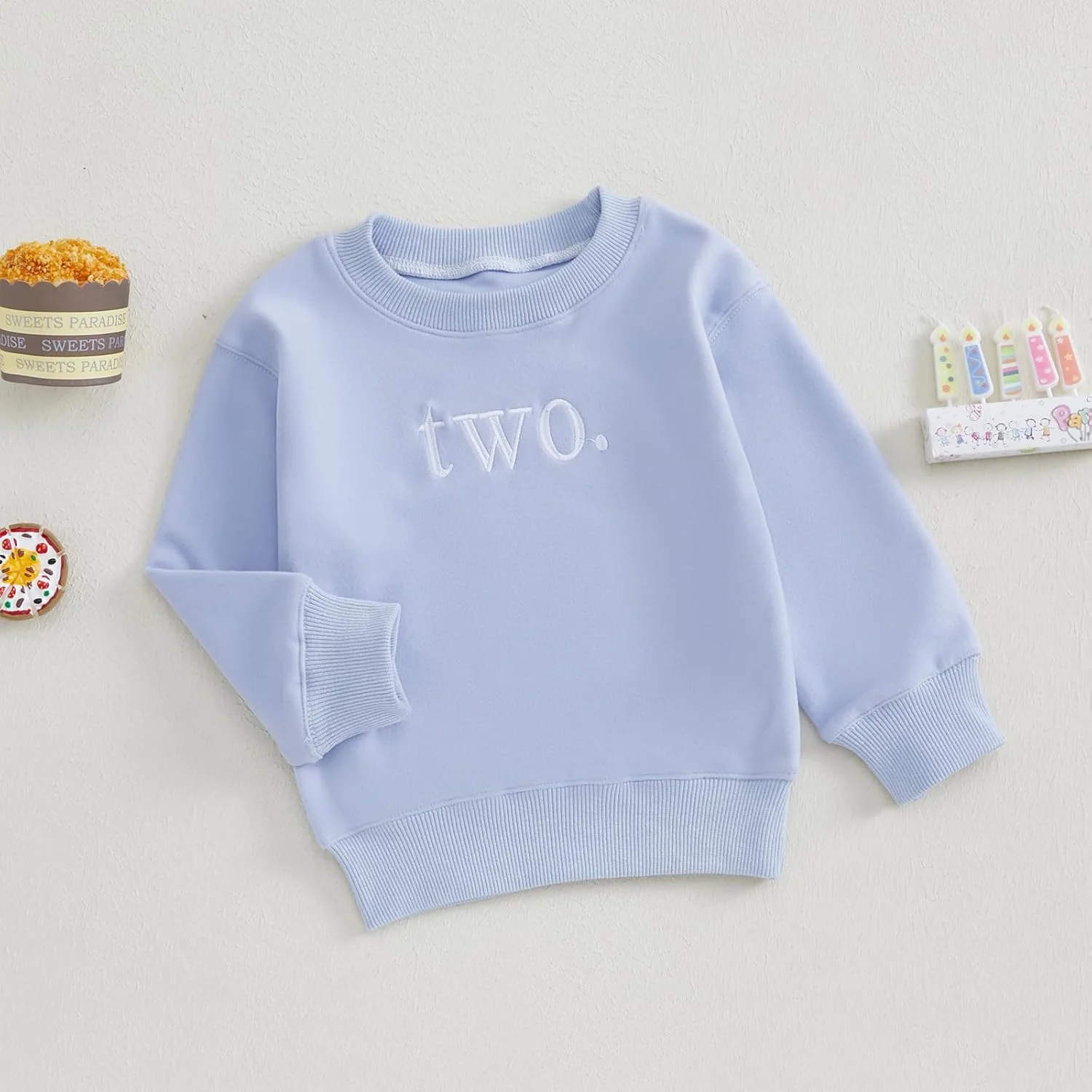 بلوزهای تولد نوزادان دختر و پسر، تی شرت آستین بلند یقه گرد گلدوزی شده، تاپ های پولیور گشاد، لباس کودک نوپا دختر و پسر