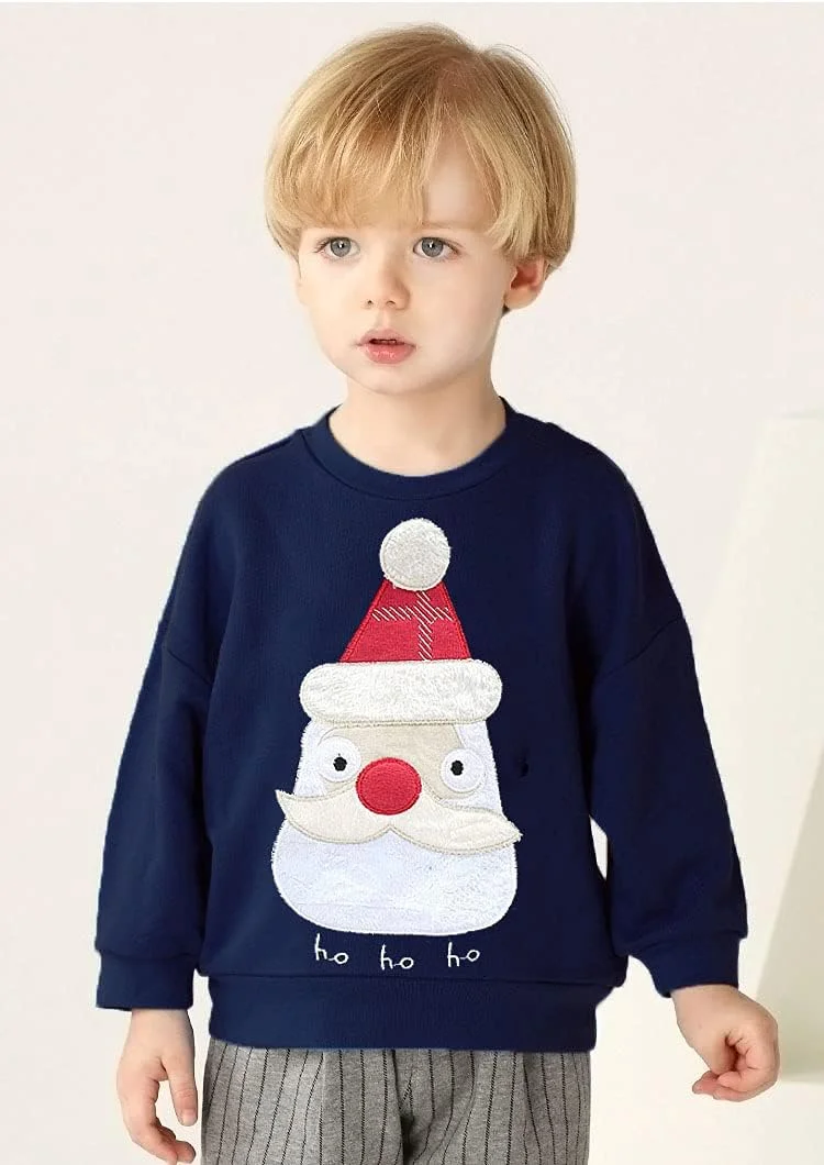 LXKA پلیور پسرانه کریسمس، بلوز هدیه کریسمس بچه گانه طرح آدم برفی، گوزن شمالی، بابانوئل، خرس، آستین بلند، تی شرت، یقه گرد، پلیور هودی، لباس غیر رسمی زمستانی، سن 1 تا 7 سال LXKA پلیور پسرانه کریسمس، بلوز هدیه کریسمس بچه گانه طرح آدم برفی، گوزن شمالی، بابانوئل، خرس، آستین بلند، تی شرت، یقه گرد، پلیور هودی، لباس غیر رسمی زمستانی، سن 1 تا 7 سال