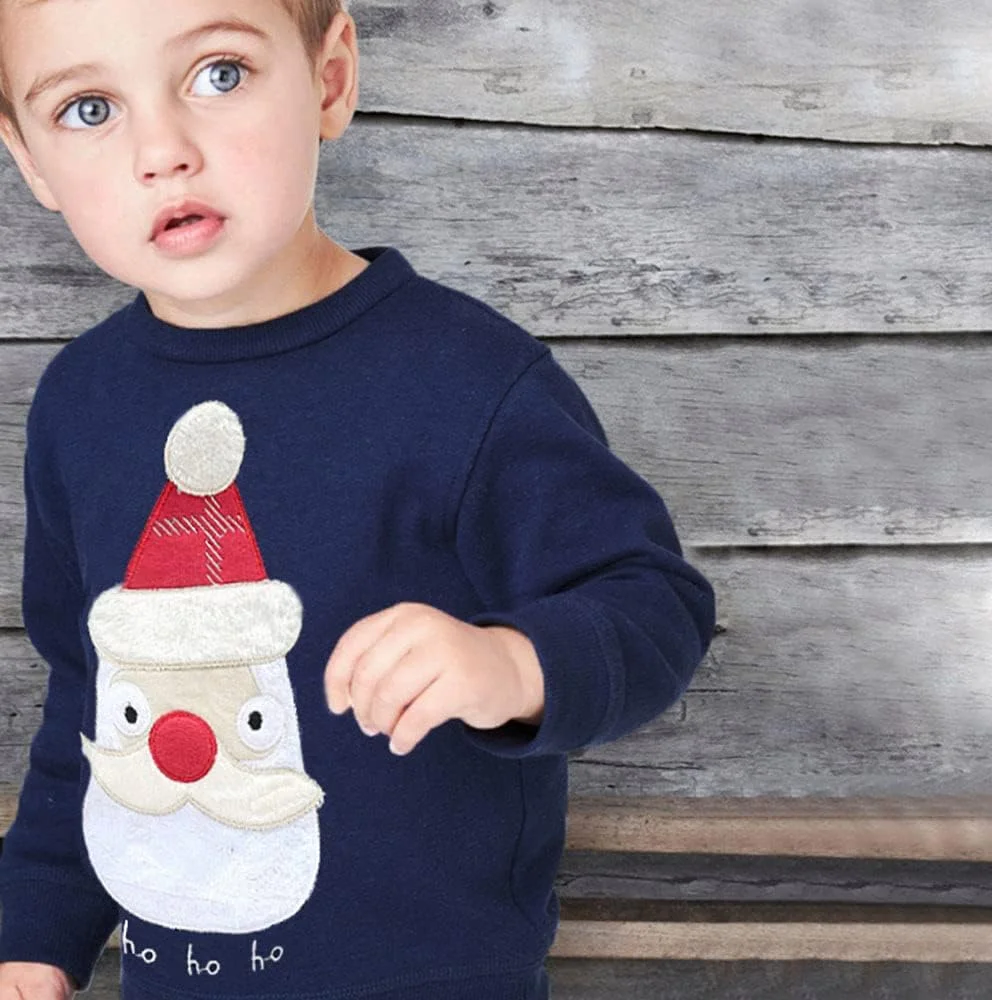 LXKA پلیور پسرانه کریسمس، بلوز هدیه کریسمس بچه گانه طرح آدم برفی، گوزن شمالی، بابانوئل، خرس، آستین بلند، تی شرت، یقه گرد، پلیور هودی، لباس غیر رسمی زمستانی، سن 1 تا 7 سال LXKA پلیور پسرانه کریسمس، بلوز هدیه کریسمس بچه گانه طرح آدم برفی، گوزن شمالی، بابانوئل، خرس، آستین بلند، تی شرت، یقه گرد، پلیور هودی، لباس غیر رسمی زمستانی، سن 1 تا 7 سال