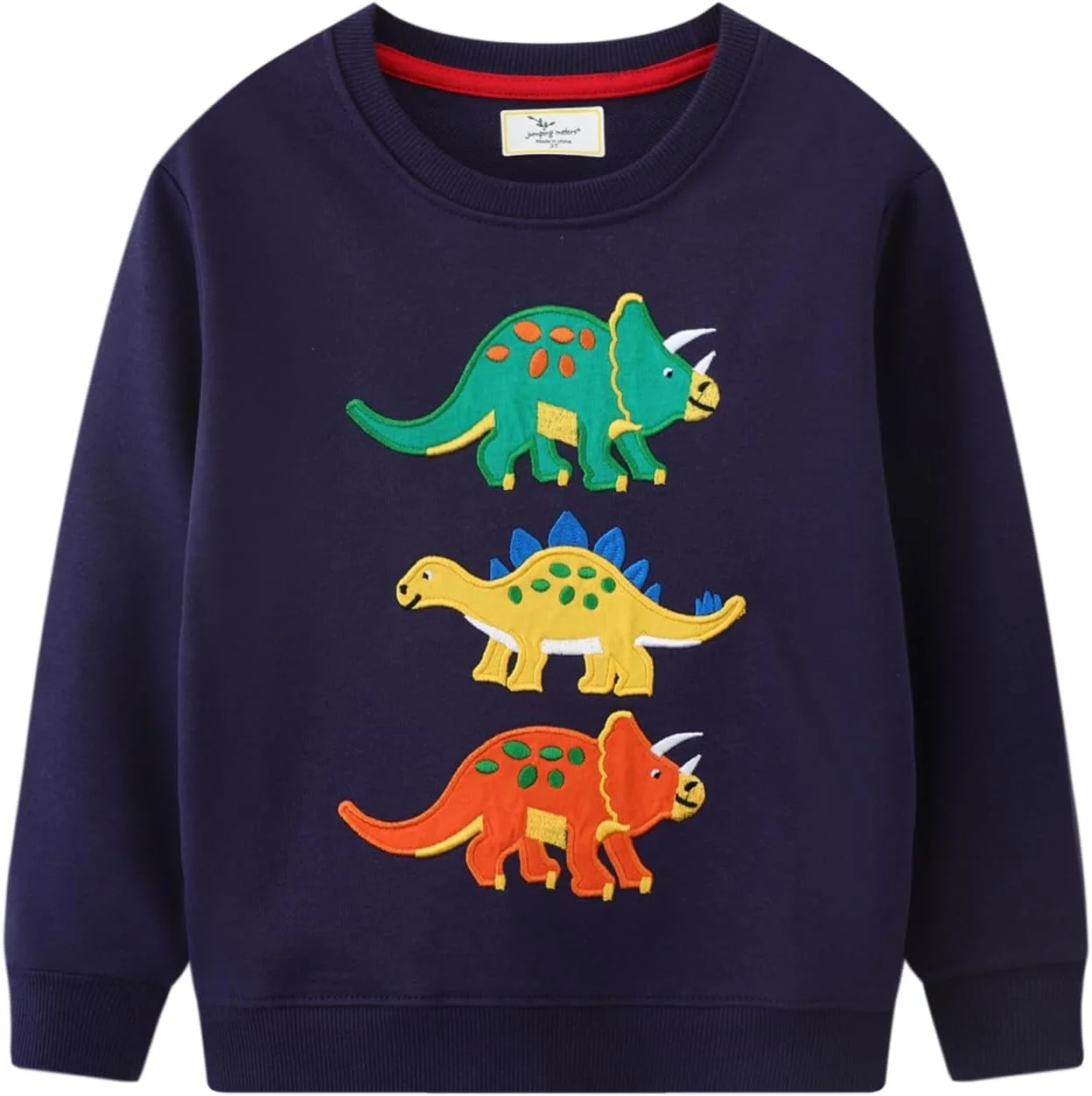 بلوزهای دخترانه بچه گانه، پلیور آستین بلند یقه گرد، لباس های زمستانی غیر رسمی بچه گانه سایز 2T-7T