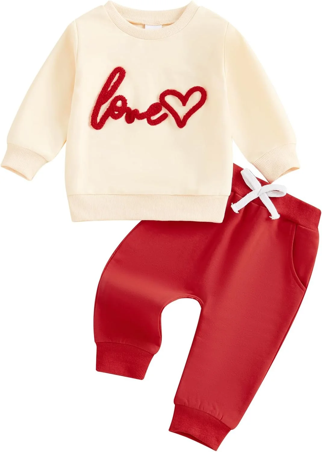 ست لباس پسرانه نوزادی شامل بلوز آستین بلند و شلوار، مناسب فصل پاییز