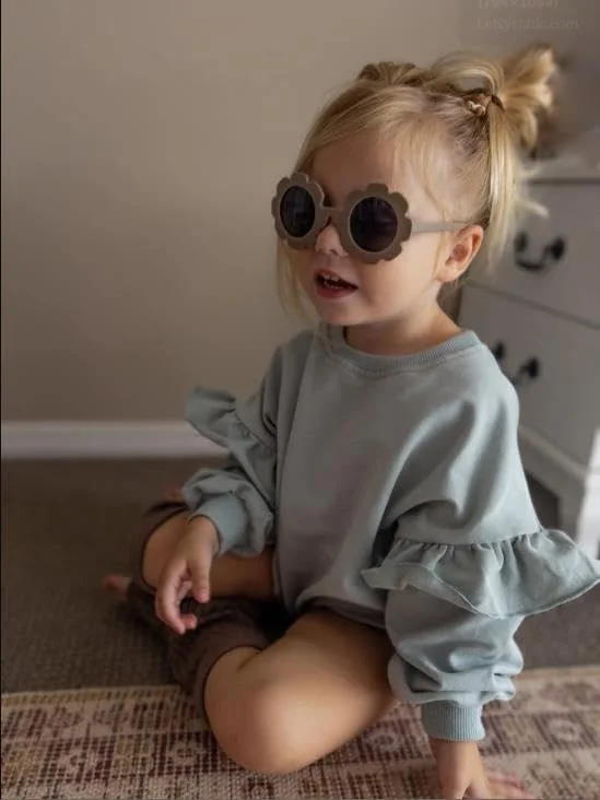 لباس های نوزادی دخترانه YOKJZJD، رامپر چین دار، بلوز آستین بلند، بادی، تی شرت، لباس های پاییزی