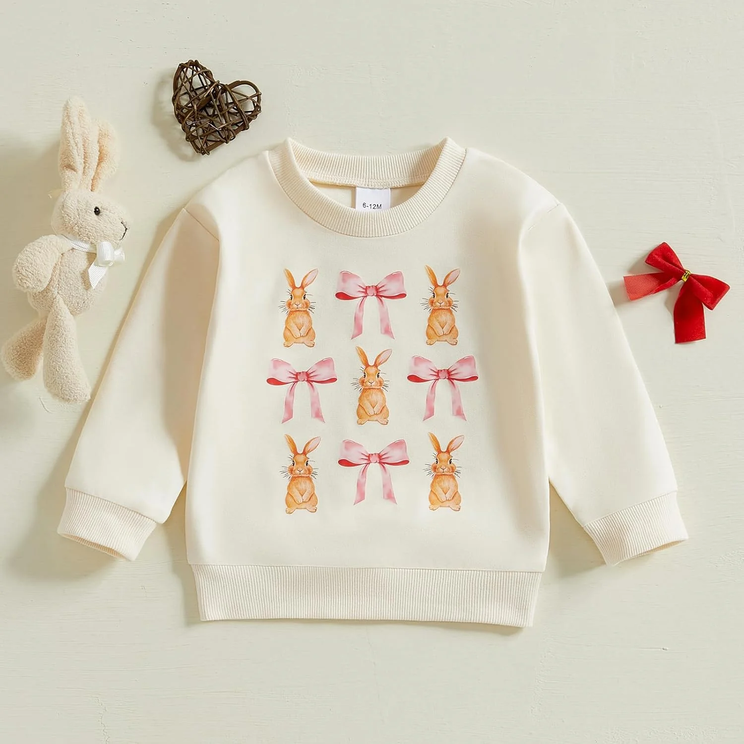 لباس دخترانه بچه گانه طرح خرگوش، بلوز آستین بلند، مناسب بهار و پاییز لباس دخترانه بچه گانه طرح خرگوش، بلوز آستین بلند، مناسب بهار و پاییز