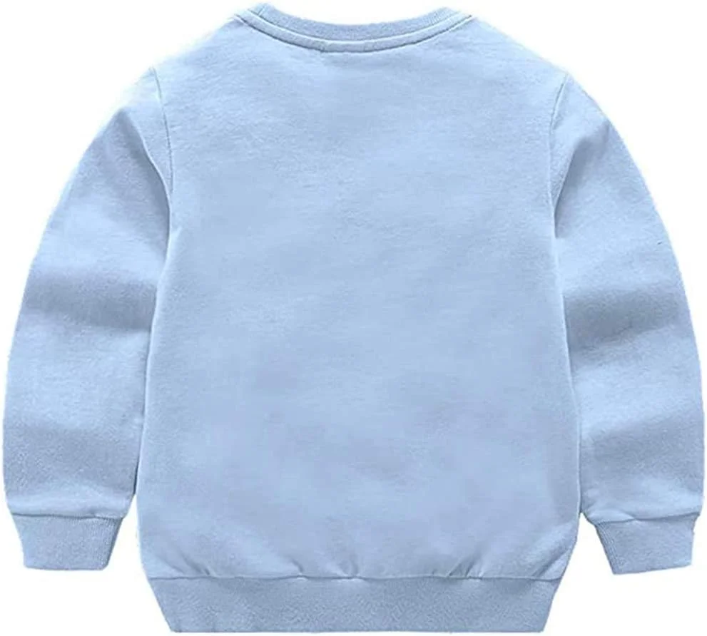 HAXICO تی شرت آستین بلند یقه گرد نخی نازک و ساده بچگانه