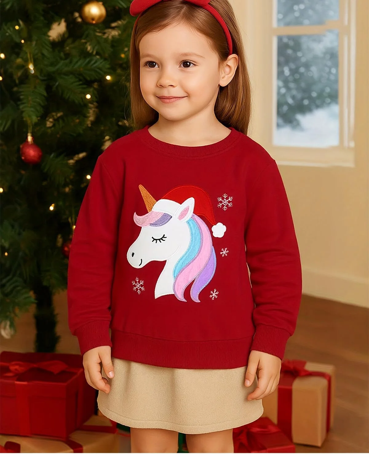 سویشرت پسرانه طرح کریسمس، مناسب کودکان نوپا، دختران و پسران، طرح گلدوزی تک شاخ، یقه گرد، آستین بلند، بلوز نخی سایز 2 تا 7 سال سویشرت پسرانه طرح کریسمس، مناسب کودکان نوپا، دختران و پسران، طرح گلدوزی تک شاخ، یقه گرد، آستین بلند، بلوز نخی سایز 2 تا 7 سال