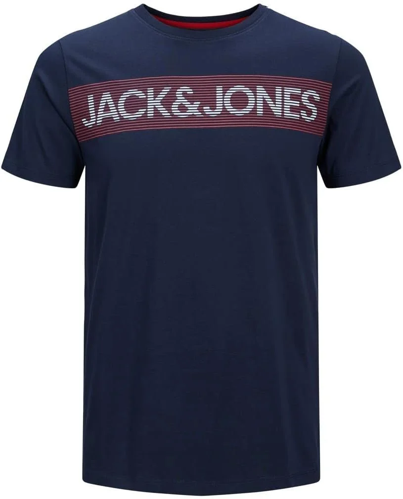 تی شرت مردانه یقه گرد جک اند جونز (تک عددی)