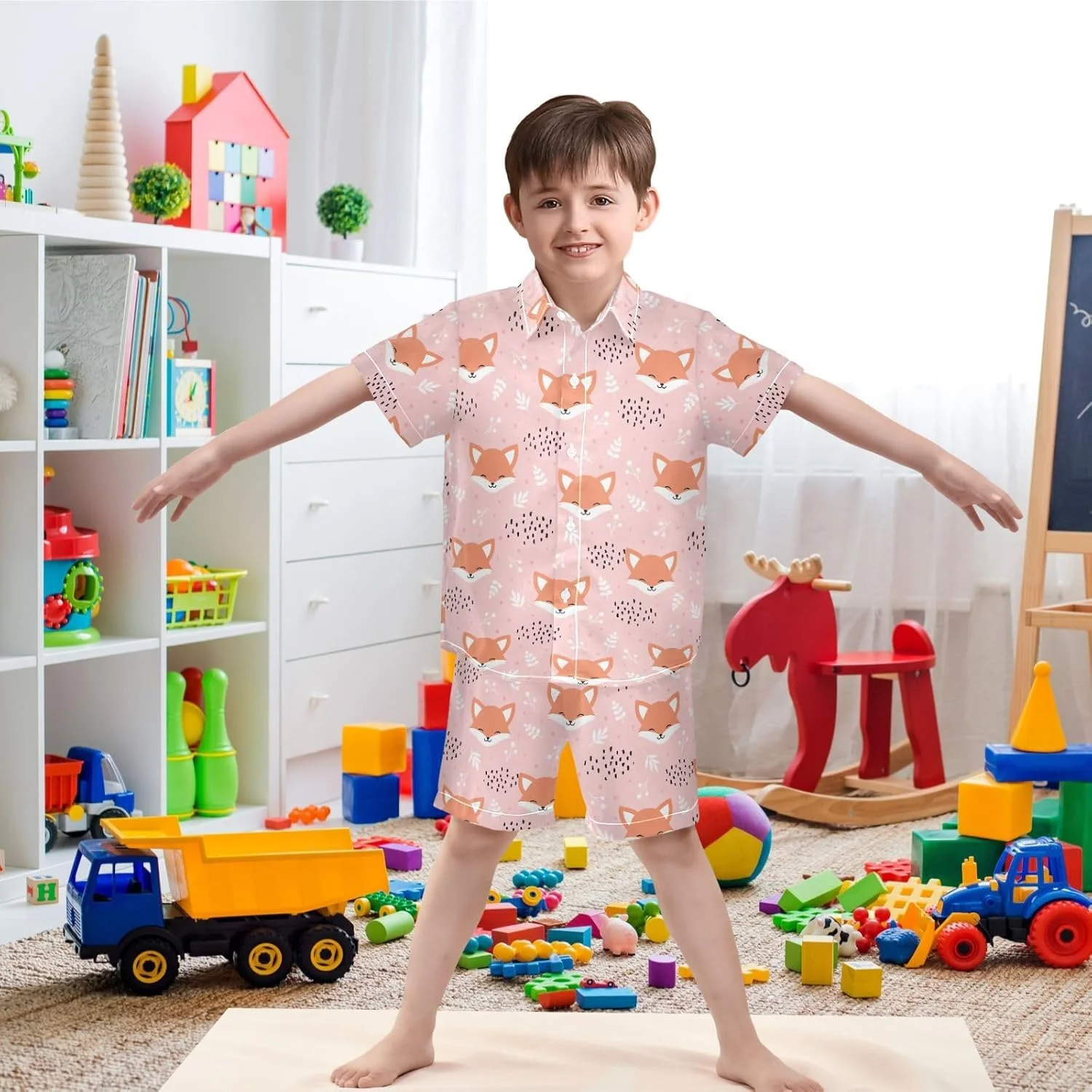 تی‌شرت آستین کوتاه شیک پسرانه ویسِسانی، مناسب ساحل، ست شورت و لباس‌های غیررسمی تابستانی بچه‌گانه