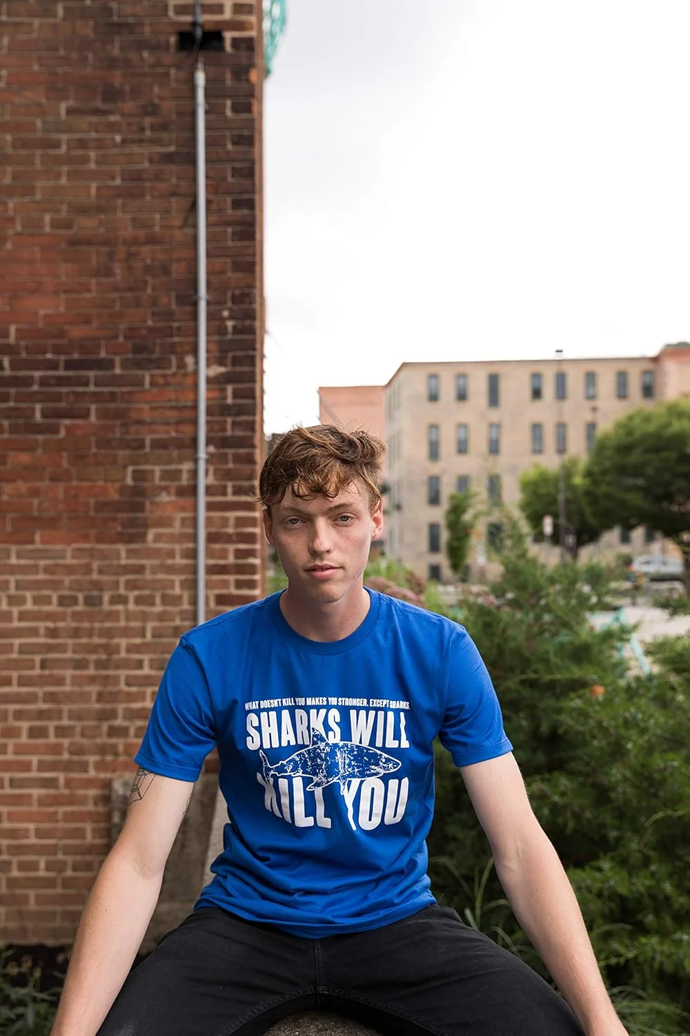 تی شرت مردانه طرح سگ دیوانه