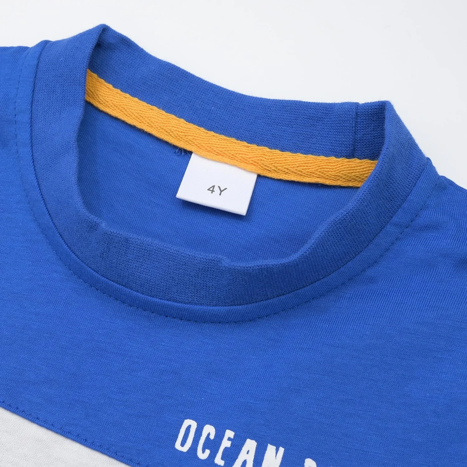 ست تی‌شرت آستین کوتاه نخی و شلوارک باربری تری فرانسوی پسرانه