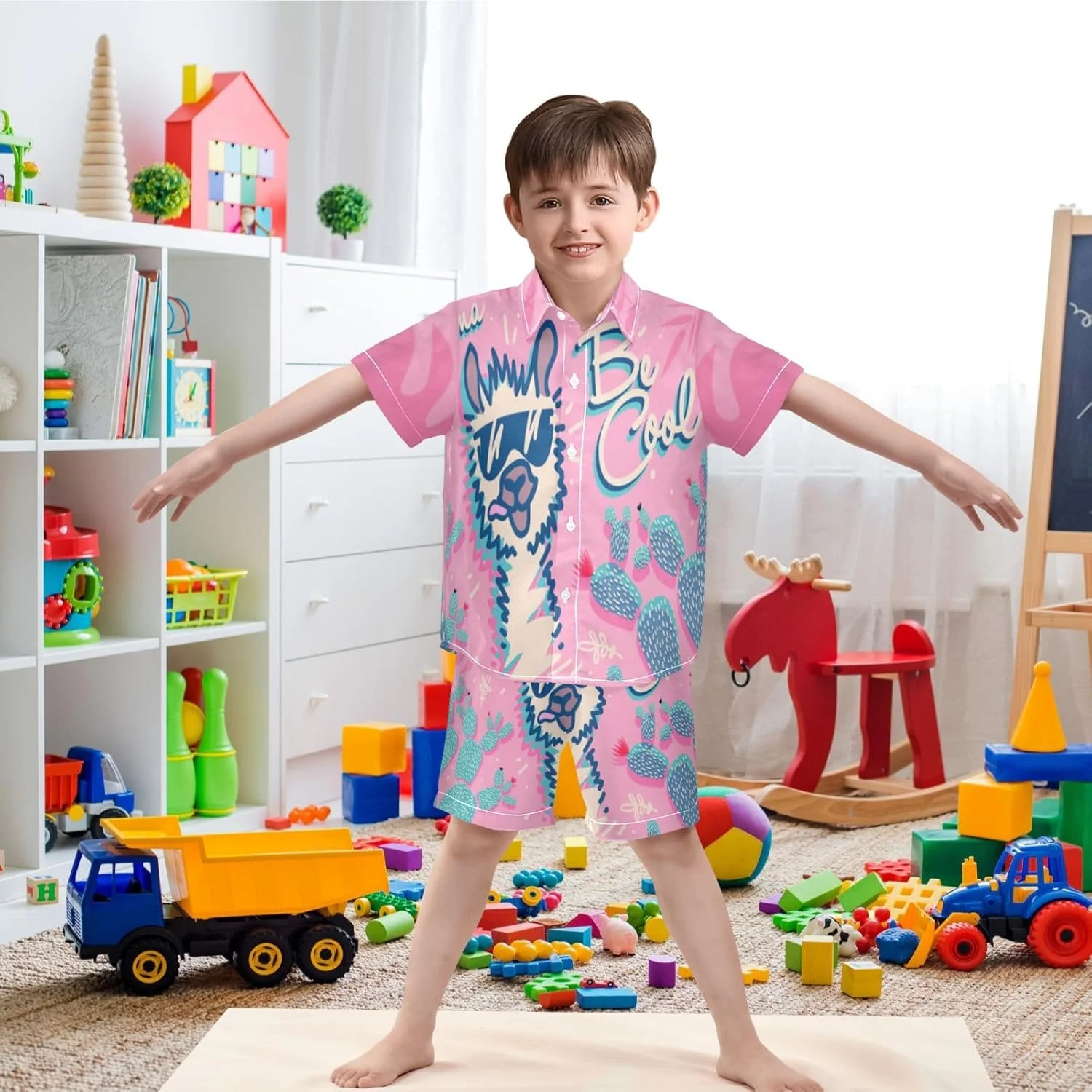 ست تی‌شرت و شلوارک پسرانه ویساسانی، طرح گل، مناسب فصل تابستان، سایز 3 تا 10 سال