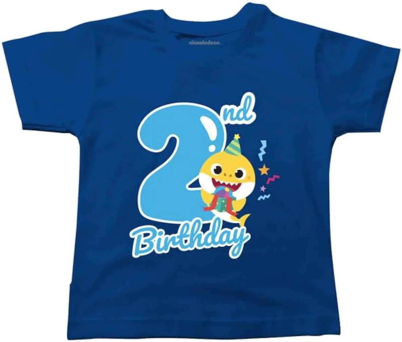 تی شرت تولد دو سالگی کوسه آبی کودک تی شرت تولد دو سالگی کوسه آبی کودک