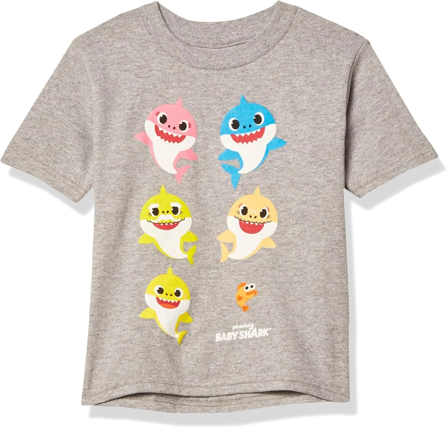 تیشرت آستین کوتاه طرح خانواده بیبی شارک پینکفونگ پسرانه تیشرت آستین کوتاه طرح خانواده بیبی شارک پینکفونگ پسرانه