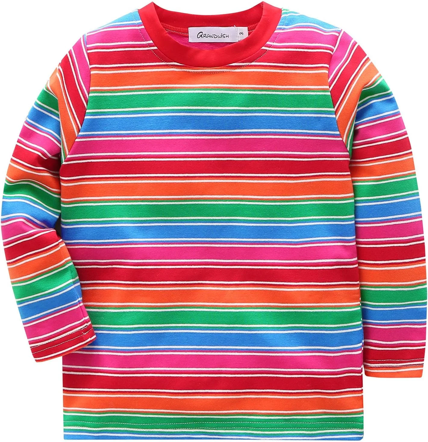 تی‌شرت‌های راه‌راه پسرانه، آستین بلند، بلوز نخی بچگانه سایز 4 تا 6