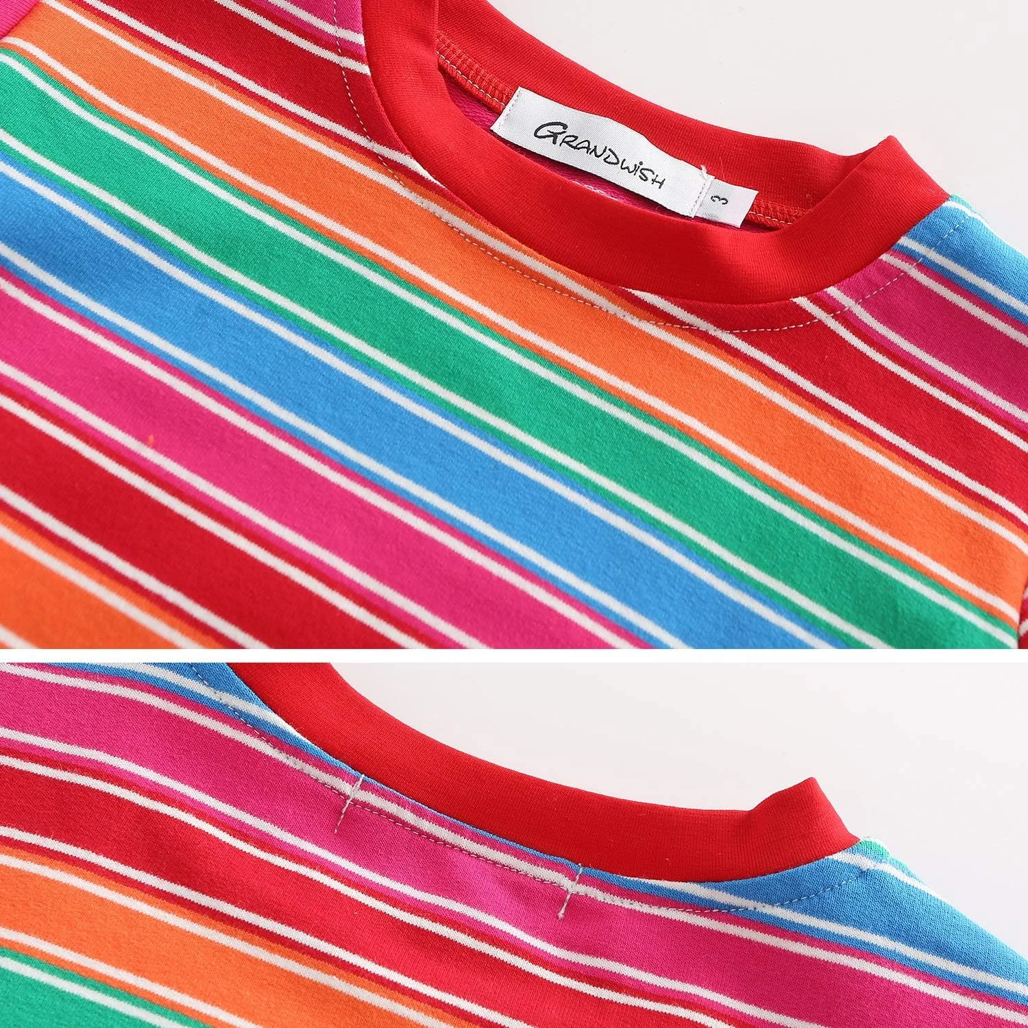 تی‌شرت‌های راه‌راه پسرانه، آستین بلند، بلوز نخی بچگانه سایز 4 تا 6