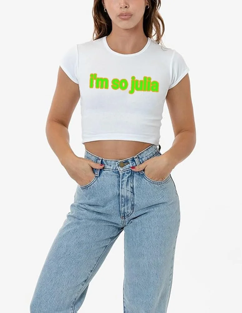 تاپ نیم تنه تابستانی با طرح گرافیکی برای دختران نوجوان