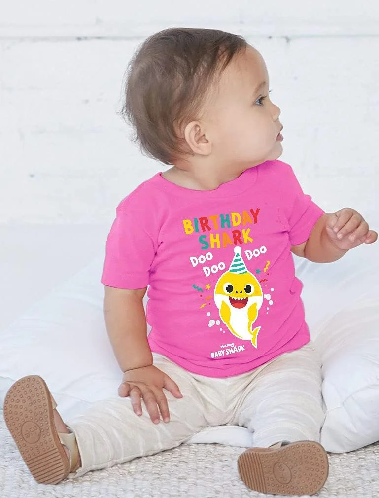 تی شرت تولد 3 سالگی طرح کوسه کودک، مناسب پسر و دختر بچه تی شرت تولد 3 سالگی طرح کوسه کودک، مناسب پسر و دختر بچه