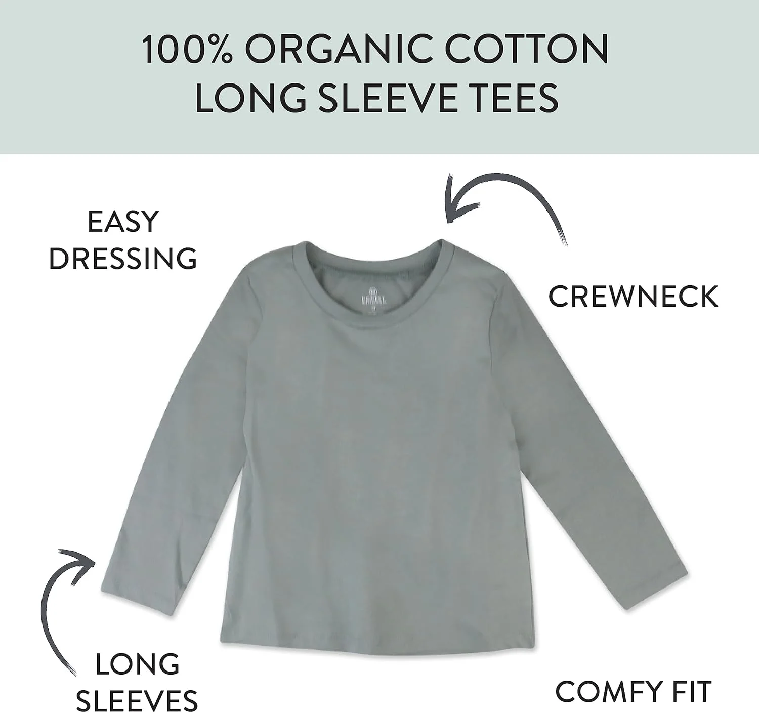 بسته چندتایی تیشرت آستین بلند پنبه ارگانیک کودک بسته چندتایی تیشرت آستین بلند پنبه ارگانیک کودک