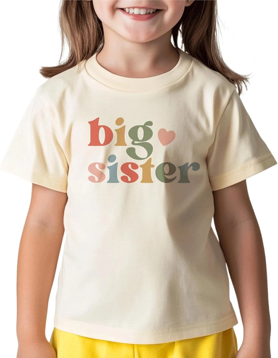 تی شرت خواهر بزرگ برای دختران نوپا، تیشرت آستین کوتاه تابستانی