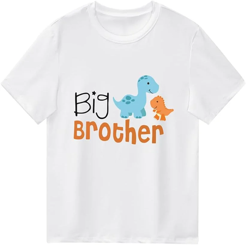 تی شرت تاپ دوقلوها برای کودکان، لباس خواهر و برادر بزرگ، تی شرت های خواهر و برادر کوچک، ست لباس تابستانی